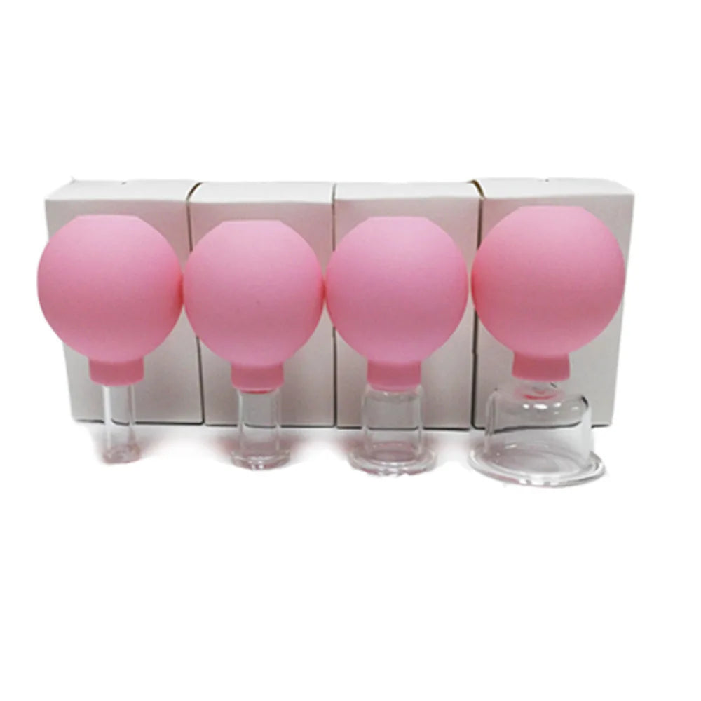 Rubber Vacuum Cupping Glasses Massage Body Cups Face Skin Lifting Body Facial Cups anti Cellulite Chineses Cupping Therapy Tool