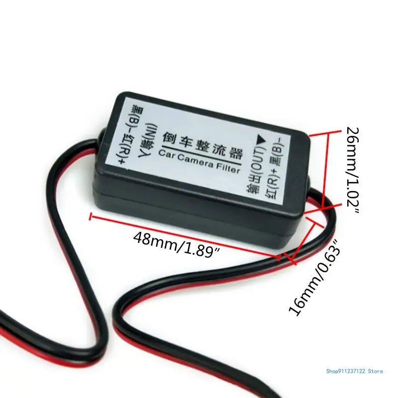 12V Power Filter Reverse Rectifier Ballasts Solve Navigation Rear View Camera Problem Ripple Screen