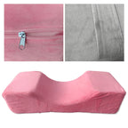 1Pclash Pillow Neck Support Eyelash Soft Pillow Grafting Eyelashes Memory Foam Eyelash Extension Pillow with Pocket Makeup Salon