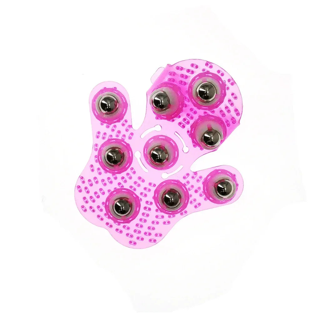 1Pc Roller Ball Body Massage Glove Anti-Cellulite Muscle Muscle Relax Relax Massager for Neck Back Shoulder Buttocks Face Lift