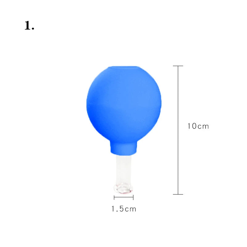 Rubber Vacuum Cupping Glasses Massage Body Cups Face Skin Lifting Body Facial Cups anti Cellulite Chineses Cupping Therapy Tool
