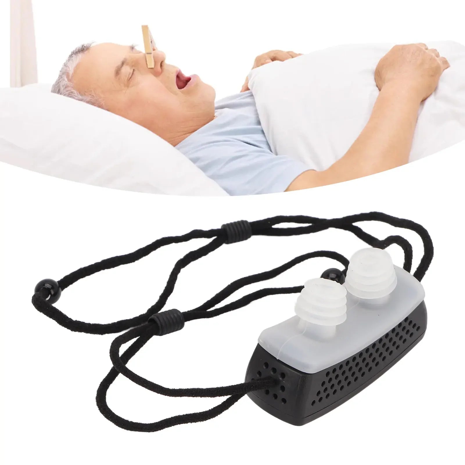 Electric Prevent Snoring Device 6 Gears Soft Silicone Improve Sleep Quality Snoring Problem Solution Anti-Snoring Devices
